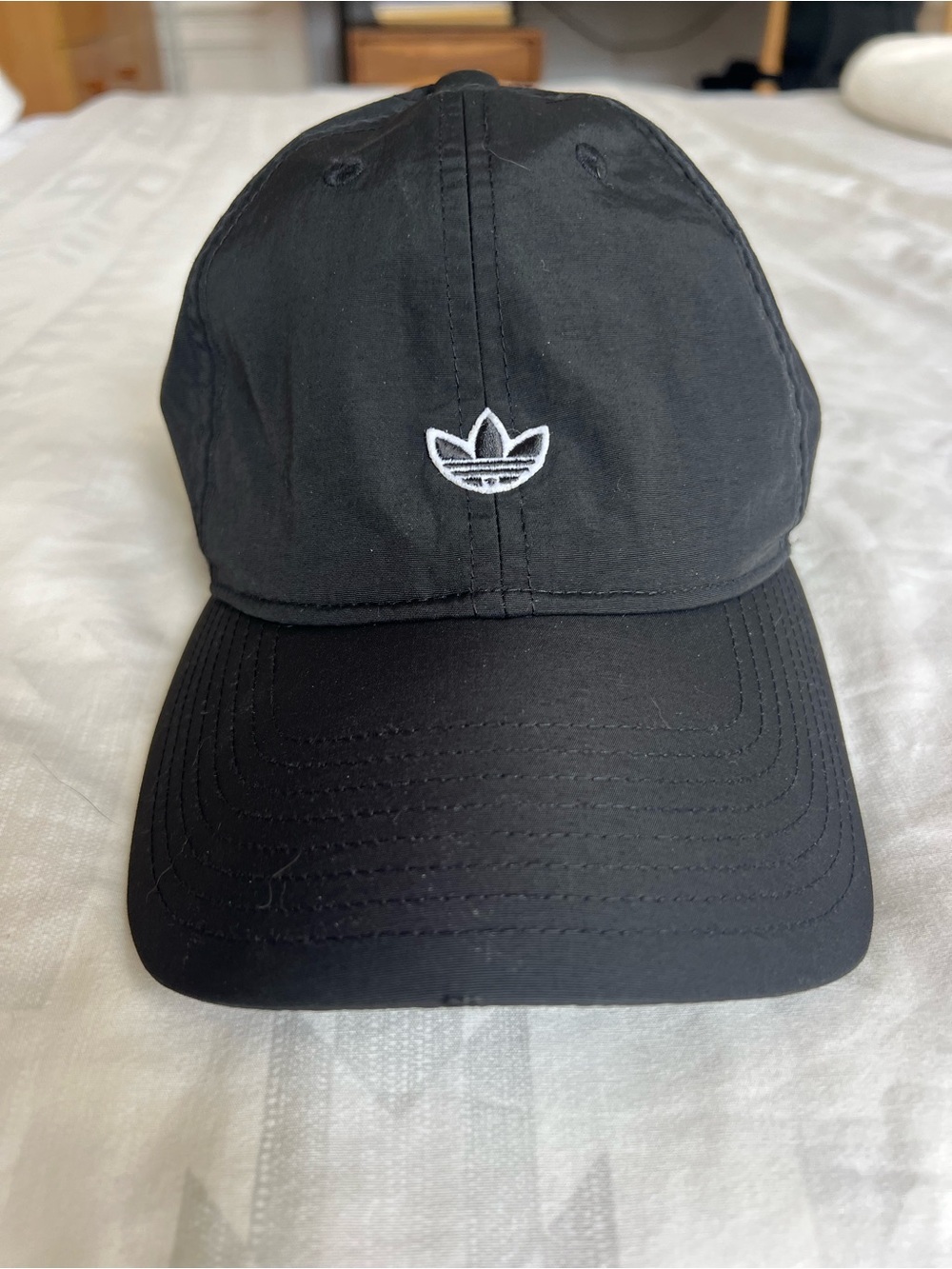 Adidas Black Cap with small Trefoil Logo